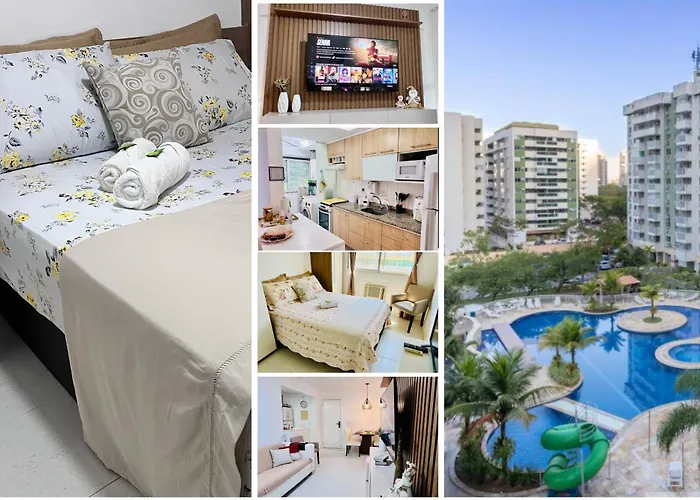 Apto 2 Quartos Com Varanda Em Frente Ao Riocentro Barra Olimpica Wi-Fi Rapido Piscina Cozinha Completa E Estacionamento Portaria 24H Sala Homeoffice Brinquedoteca E Parquinho Infantil Ideal Para Grupos Familias E Hospedes A Trabalho Rio de Janeiro
